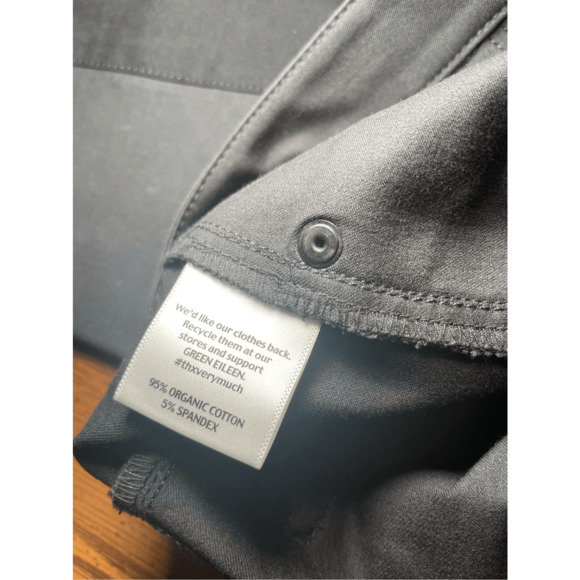 Eileen fisher ORGANIC COTTON STRETCH TWILL PANTS  size PS - Picture 9 of 9